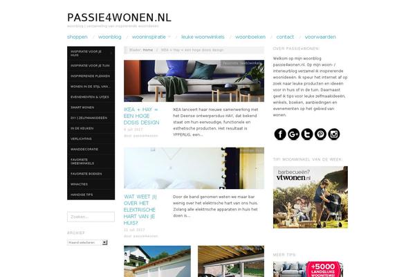 Oxygen theme site design template sample