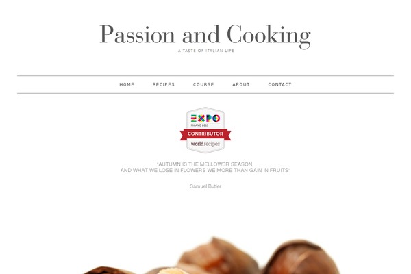 Foodie theme site design template sample