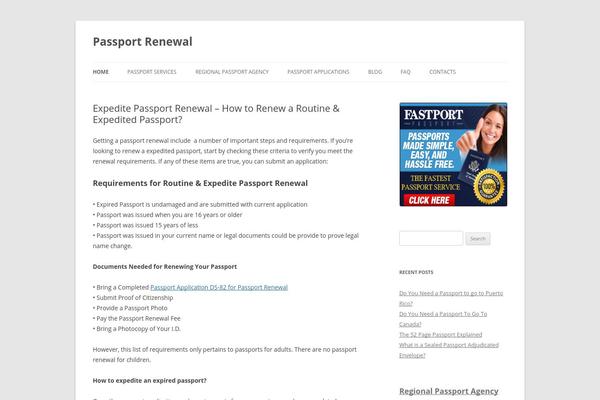Site using Feature A Page Widget plugin