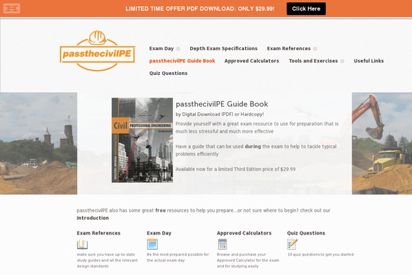 passthecivilpe.com site used myBook