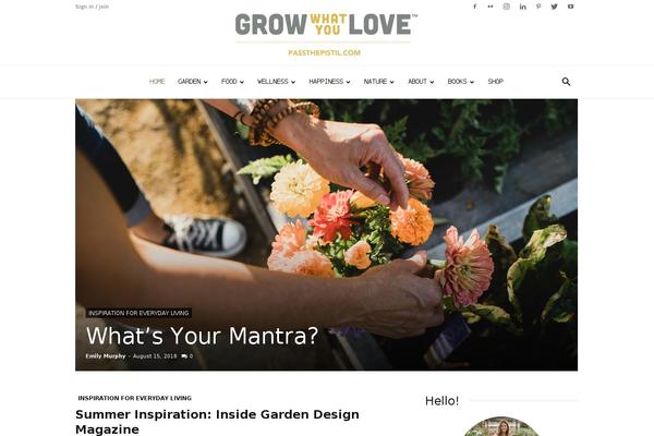 passthepistil.com site used Bzine-child