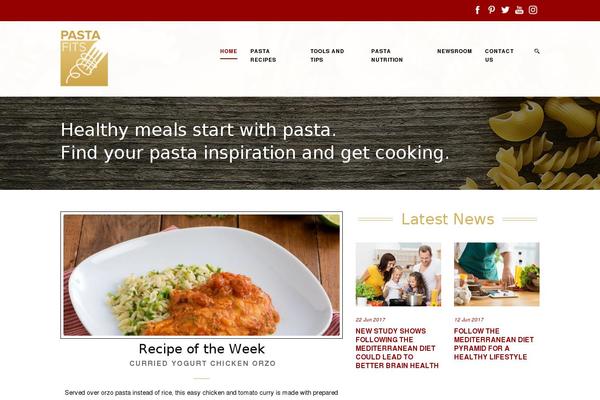 pasta WordPress theme, websites list used pasta theme pasta theme websites examples
