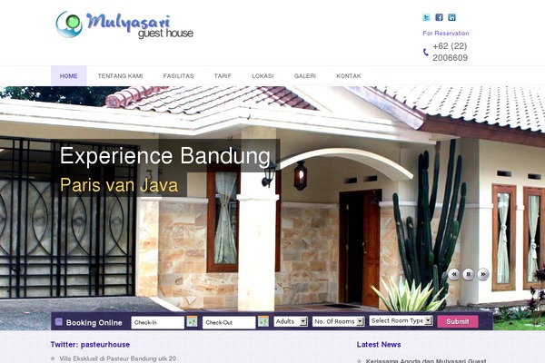 HotelBooking theme site design template sample