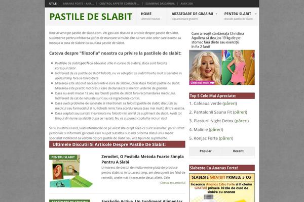 Newspaper theme site design template sample