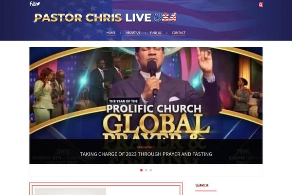 pastorchrisliveusa.org site used Arcane-pro