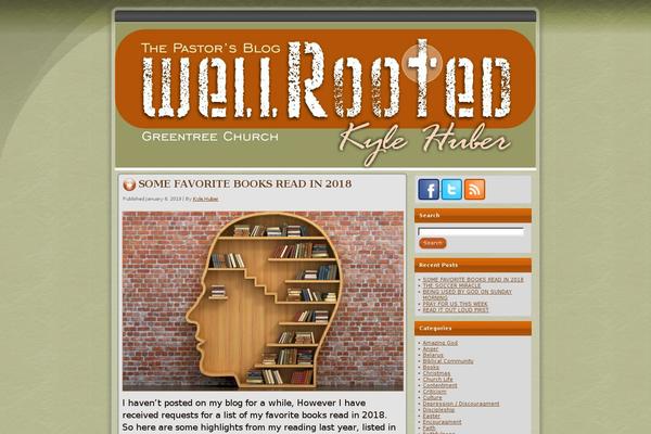 Site using Really Simple Share plugin