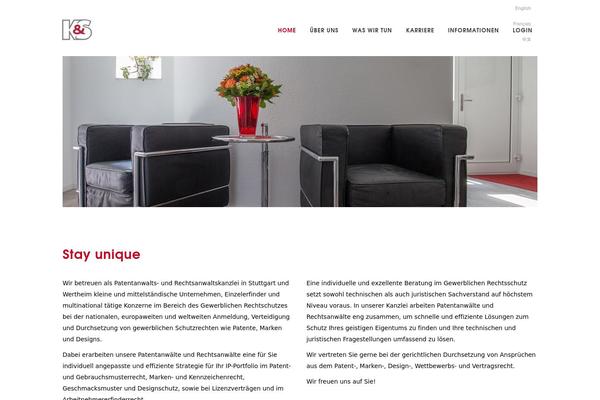 Blu theme site design template sample