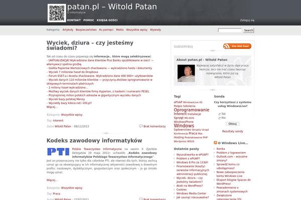 patan.pl site used Carrington-blog-2.3.1