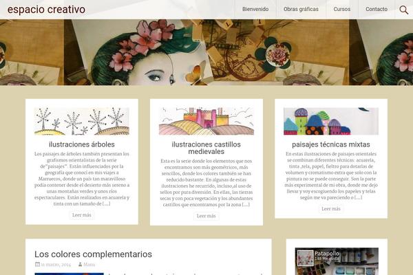 Radiate theme site design template sample