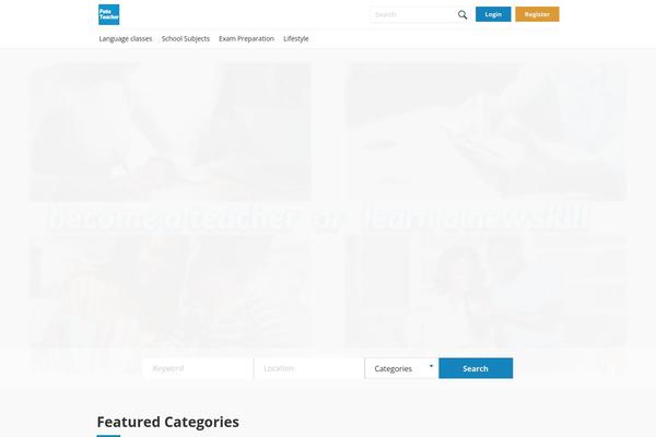 patateacher.com site used Wpjobster