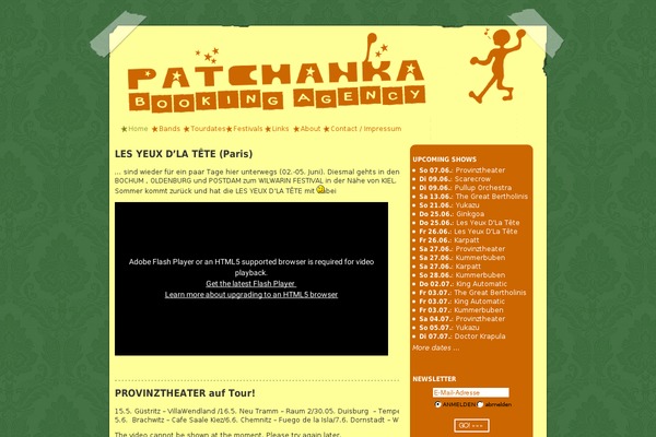 Site using Events-calendar plugin