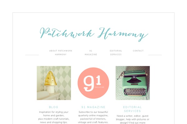Patchwork theme site design template sample