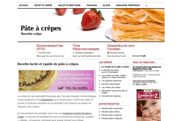 pateacrepe.com site used Cutline-3-column-right-11