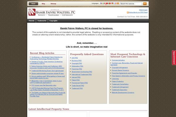 patent-trademark-law.com site used Remobile Pro