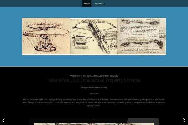 The One Pager theme site design template sample