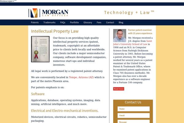 Morgan theme site design template sample