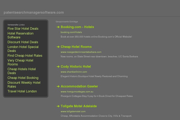 patentsearchmanagersoftware.com site used Seomarketing