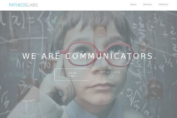 Visia theme site design template sample