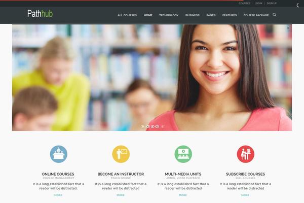 WPLMS theme site design template sample