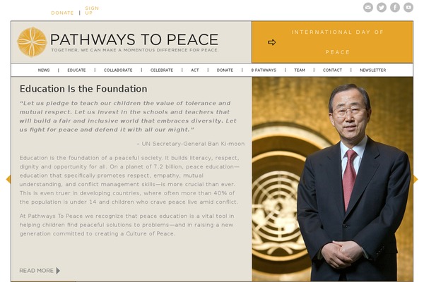 Pathways theme site design template sample