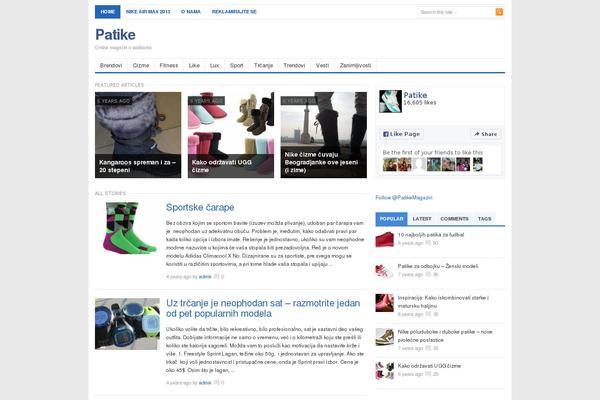 patike.org site used Freshlife