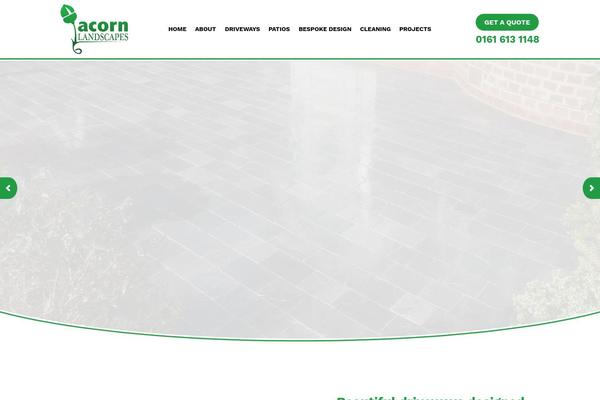 Acorn theme site design template sample