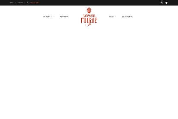 Baker theme site design template sample