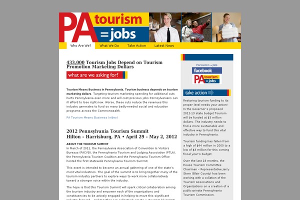 patourismequalsjobs.com site used Theharvest