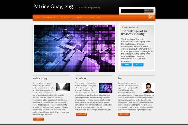Webfolio theme site design template sample