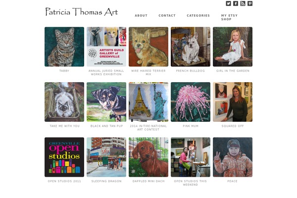 patriciathomasart.com site used Modernportfoliores