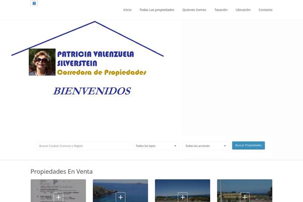 patriciavalenzuela.cl site used WP Residence