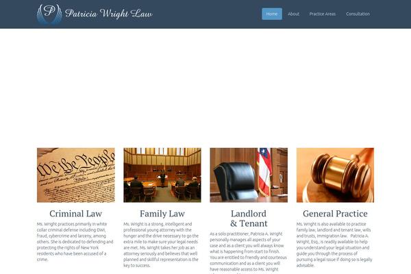 patriciawrightlaw.com site used Flat Theme