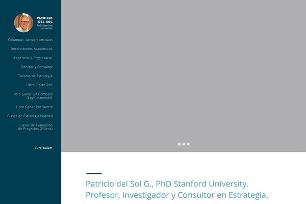 patriciodelsol.com site used Synopsis-wordpress