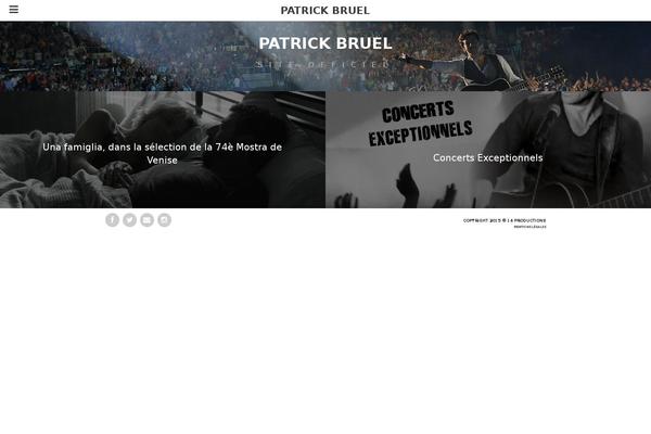 patrickbruel.com site used Bruel