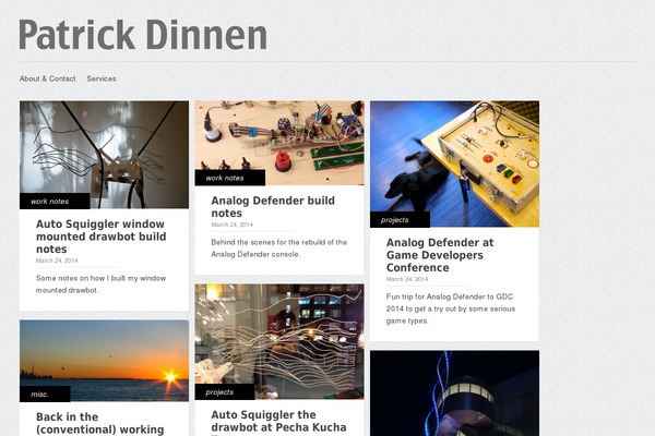 Gridly theme site design template sample