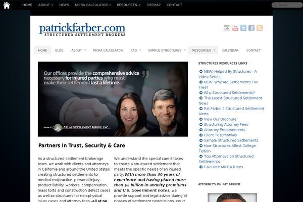 patrickfarber.com site used Pagelines-template-theme