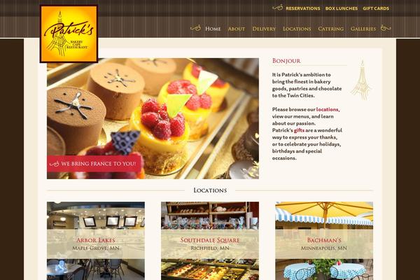 patricksbakerycafe.com site used Patricks