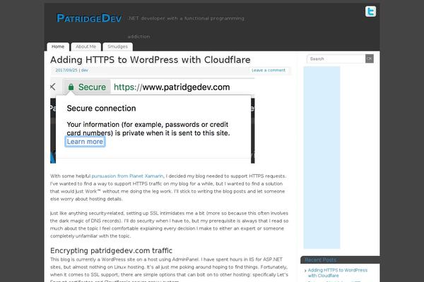 Site using Prettify GC Syntax Highlighter plugin