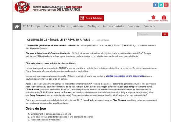 patrimoine-corrida.fr site used Craceurope