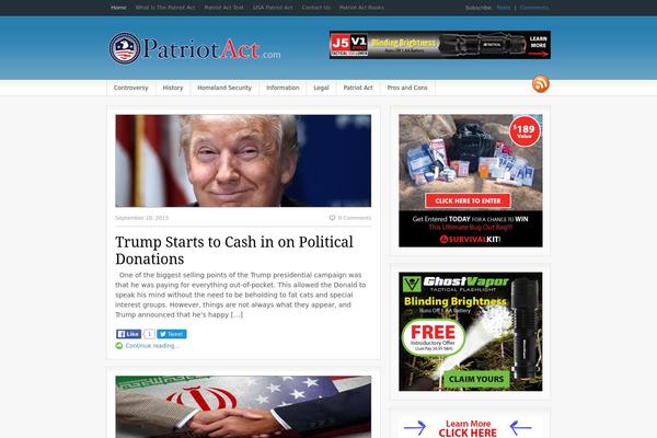 Fresh News theme site design template sample
