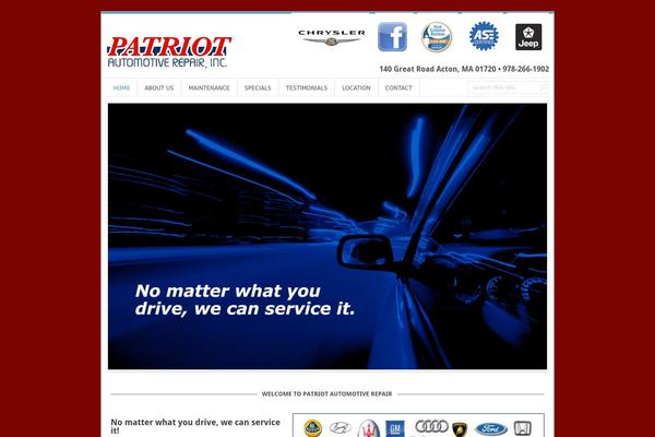 Patriot theme site design template sample