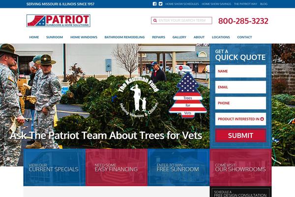Patriot theme site design template sample