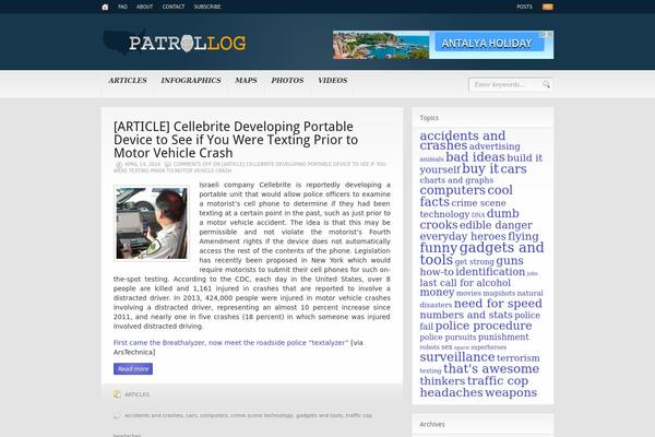 Headlines theme site design template sample