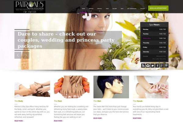 HairPress theme site design template sample