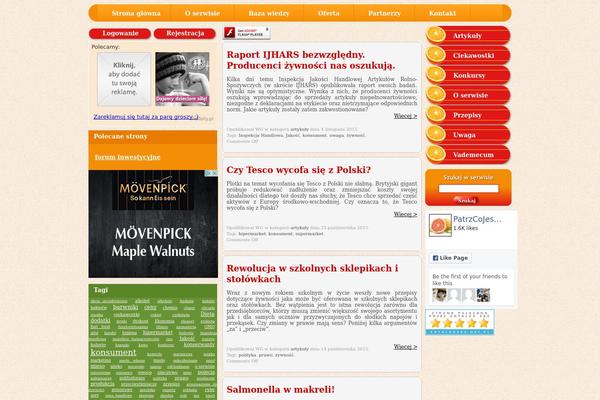 patrzcojesz.pl site used MH Magazine lite