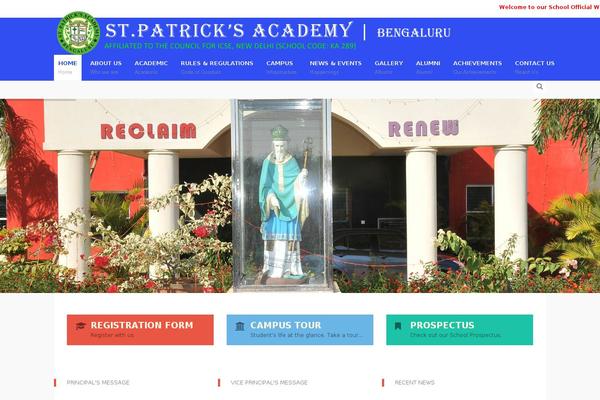 Buntington theme site design template sample