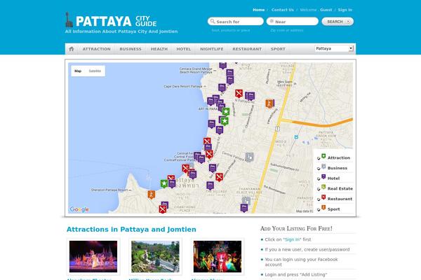 Geo Places v3 theme site design template sample
