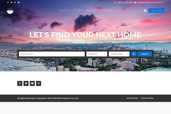 WP Residence theme site design template sample