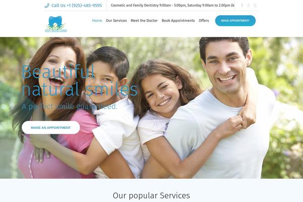 Denta theme site design template sample