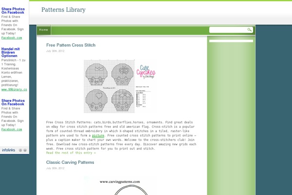 Green-island theme site design template sample